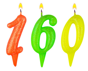 六十个蜡烛数一百六十个照片