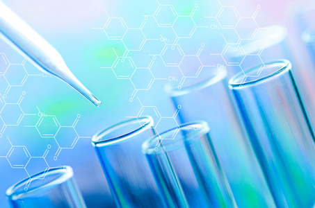 科学实验室试管照片