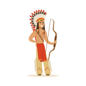 美国原住民印第安人蝴蝶结照片