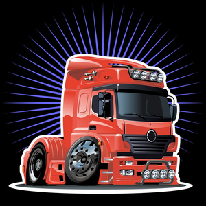 矢量卡通半卡车照片