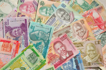 非洲纸币作为背景