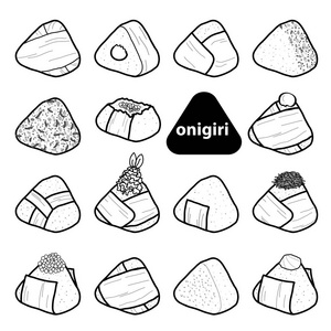 三文鱼饭团图片-三文鱼饭团素材-三文鱼饭团插画-摄图新视界