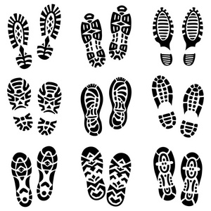 详细的足迹图片
