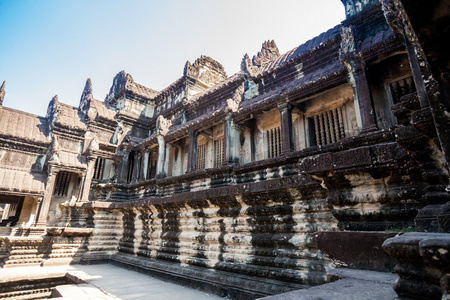 柬埔寨的吴哥寺寺庙