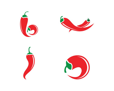 辣椒 logo 模板矢量图标插画设计照片