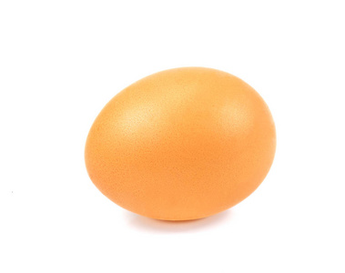 失去了的孤立与剪辑帕特的白色背景上一个鸡蛋