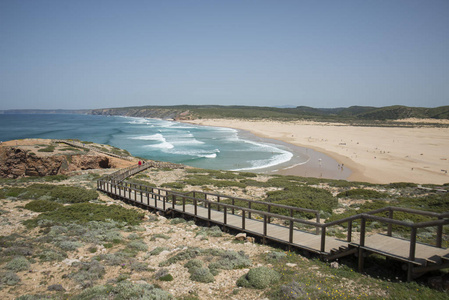 在与阿莫多海滩科萨特 Vicentina 海岸