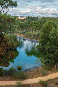 Bucaquinho 天然公园，龙钟的 Ovar，位于葡萄牙北部的视图。Renewa