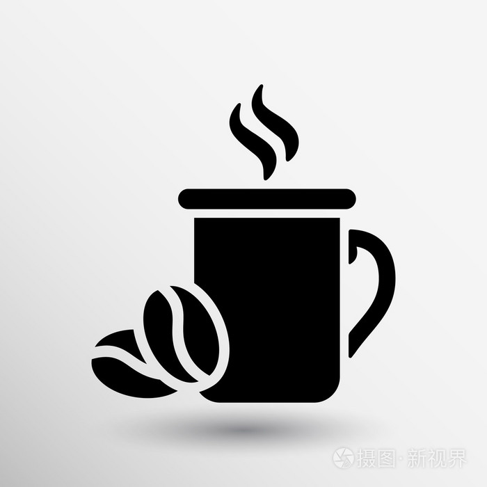 咖啡杯矢量 logo 设计模板.咖啡厅店徽