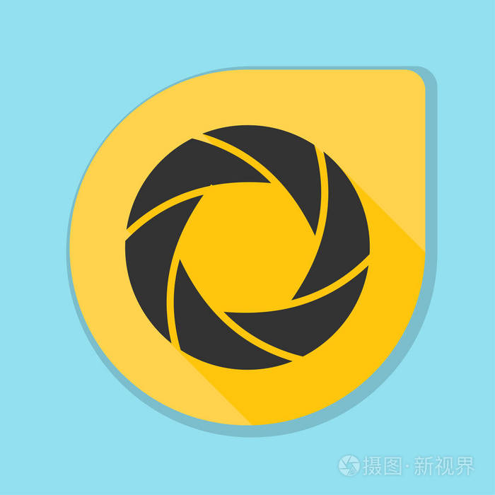 相机快门与光圈图标