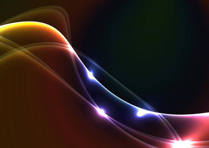 黑色背景上有红黑渐变色指甲的两只女性手渐变色抽象背景渐变色抽象