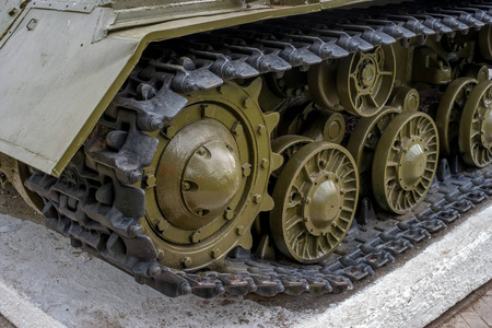 坦克履带链轨用轮子平汽车车轮, 汽车组件, 连杆和其他矢量对象组.