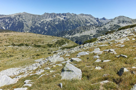 令人惊异的夏日风景的皮林山