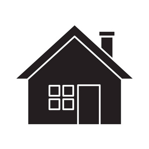 平黑房子图标照片