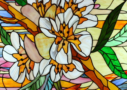 彩绘玻璃照片