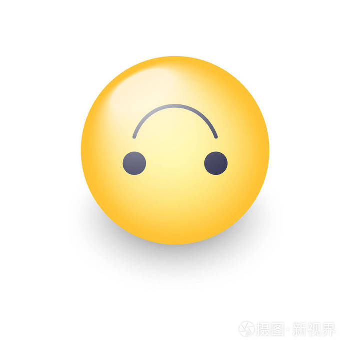 颠倒了快乐的表情卡通可爱矢量表情符号社交媒体倒下来的笑脸