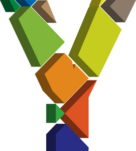 圣诞树装饰字体字母y图片