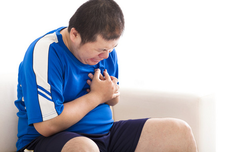 胖男人得心脏病发作照片