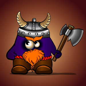 维京人盾和斧图片