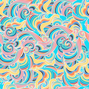 抽象的无缝 pattern.vector 图