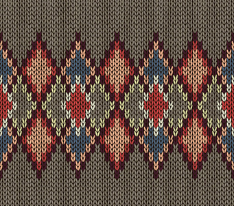 风格无缝蓝色棕色 灰色 白色男针织的图案相似素材图片 摄图新视界