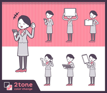 2tone 型机舱服务员 womenset 06