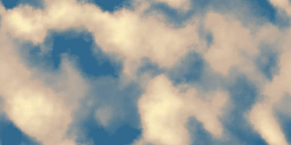 云彩在蓝天背景纹理。无缝过渡