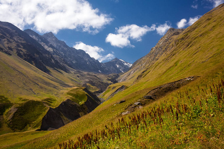 佐治亚州 Tusheti 地区高加索山脉景观