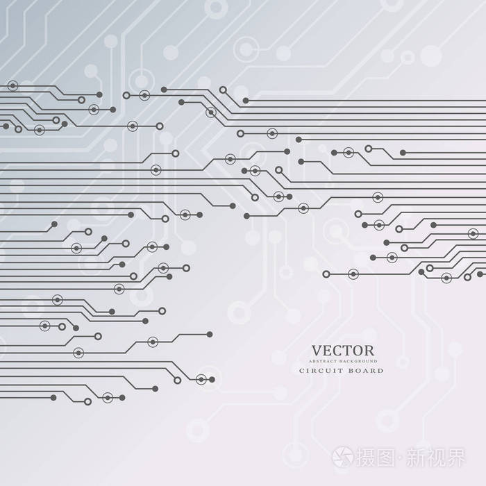 电路板, 技术背景.矢量插图