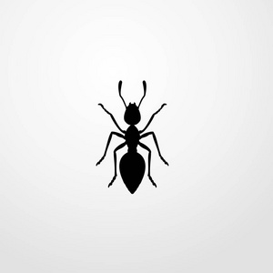 蚂蚁图标图孤立的矢量标志符号