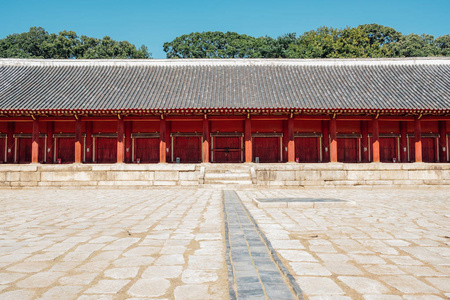 韩国首尔宗庙的传统建筑