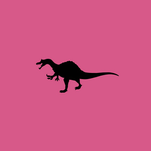 dinosaurus 图标图孤立的矢量标志符号