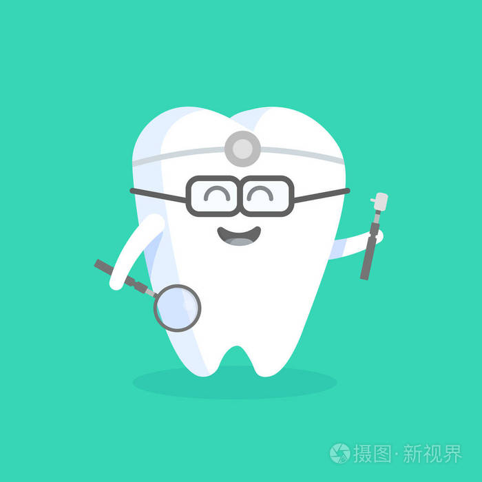 对于人物的诊所, 牙医, 海报, 标志, 网站概念