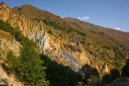 格鲁吉亚上 Khevsureti 地区的景观