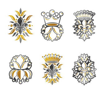 组的纹章标志与皇家冠图片
