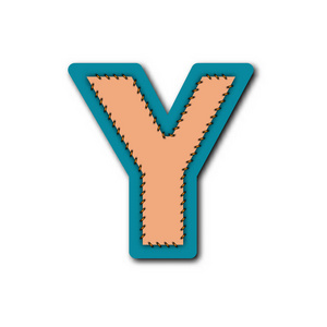 补丁字母y 字母字符在刺绣补丁中的角色矢量图形构思设计概念研究照片