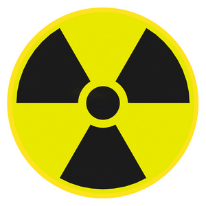 放射性警告符号放射性的警告标志照片