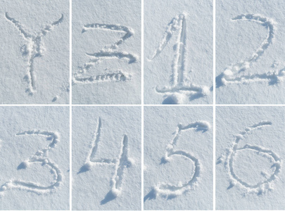 雪字体组中的英文字母图片