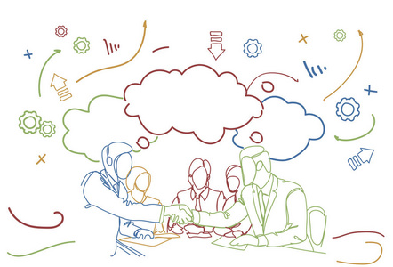 商务合作握手图片