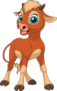 黑暗的小鹿小牛滑稽的小牛犊照片