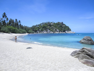 帕岸岛美丽的海天海滩