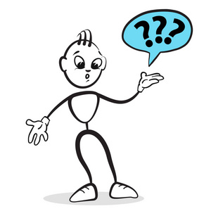 棒图系列的情绪 — — 问号照片