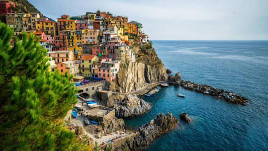 意大利五渔村海岸 Manarola