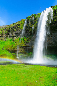 Seljalandsfoss 瀑布，南冰岛