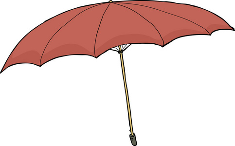 单个孤立的伞