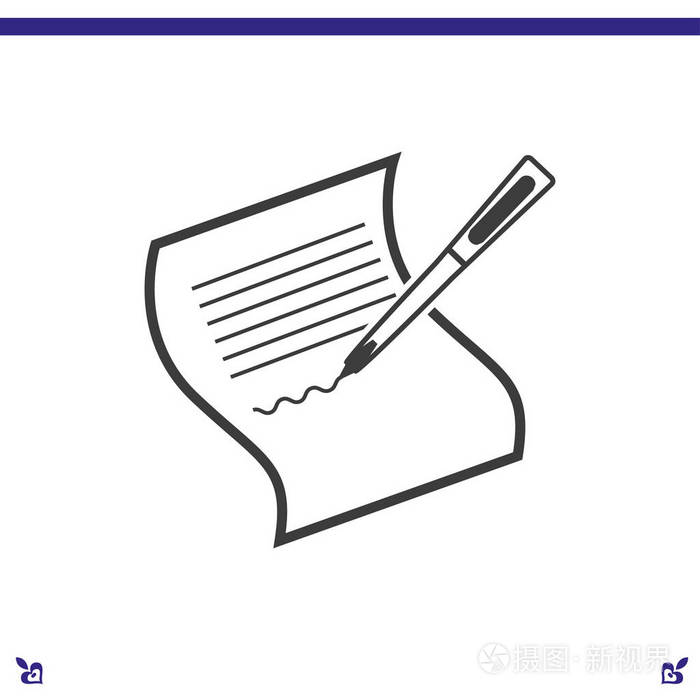 象形文的核对清单插画-正版商用图片0cj2l8-摄图新视界