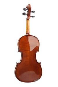 古典小提琴上白色隔离
