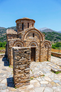 在 Fodele，希腊克里特岛的拜占庭教堂。埃尔  格列柯的发源地