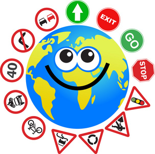 赤道标志标志截止卡通照片