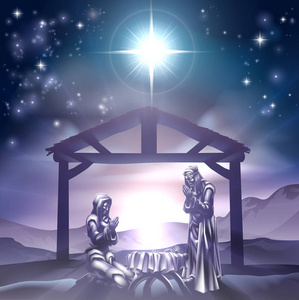 耶稣降生牧羊人遇见天使图片